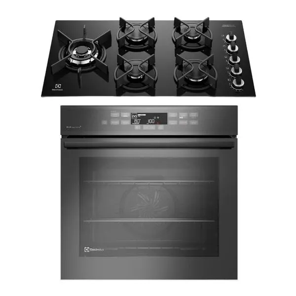 Kit Cooktop 5 Bocas Expert (KE5GW) + Forno Expert (OE8EW) Electrolux 220V