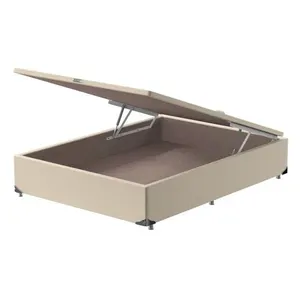 Box Baú Casal Pelmex Specially Suede Bege