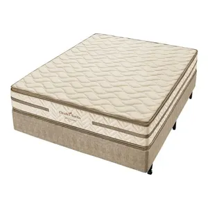 Conjunto Box Casal Espuma D33 Americanflex Clinoflex Bambu 138x188x62cm