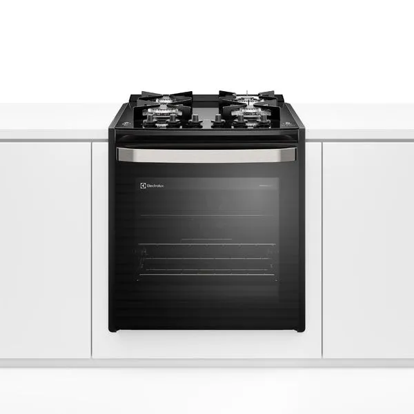 Fogão de Embutir 4 bocas Electrolux Preto Experience Mesa Vidro, Grill e VaporBake (FE4EP) 220V