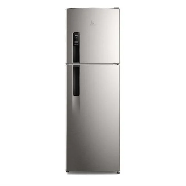 Geladeira Electrolux Frost Free 400L AutoSense Inverter Duplex Inox Look (IF44S) 127V