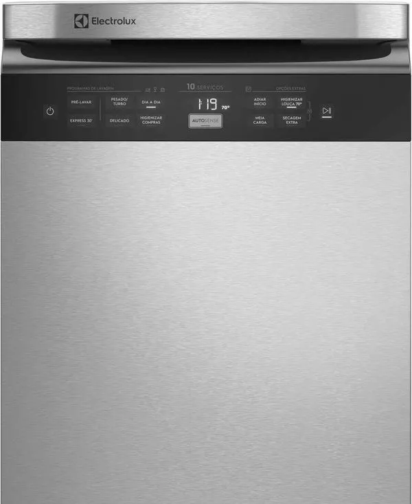 Máquina de Lavar Louça Electrolux LL10X 10 Serviços Inox 110V