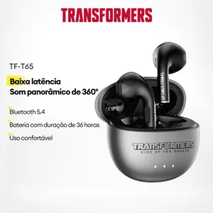 Transformers TF-T65  Fones De Ouvido Bluetooth Sem Fio 360 ° Som surround Para Jogos Sem Atraso