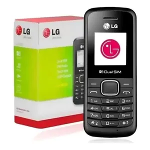 Celular Simples LG LGB220 2G Dual SIM Tela TFT 1,45 Pol 32MB RAM 32MB Desbloqueado Radio FM Preto