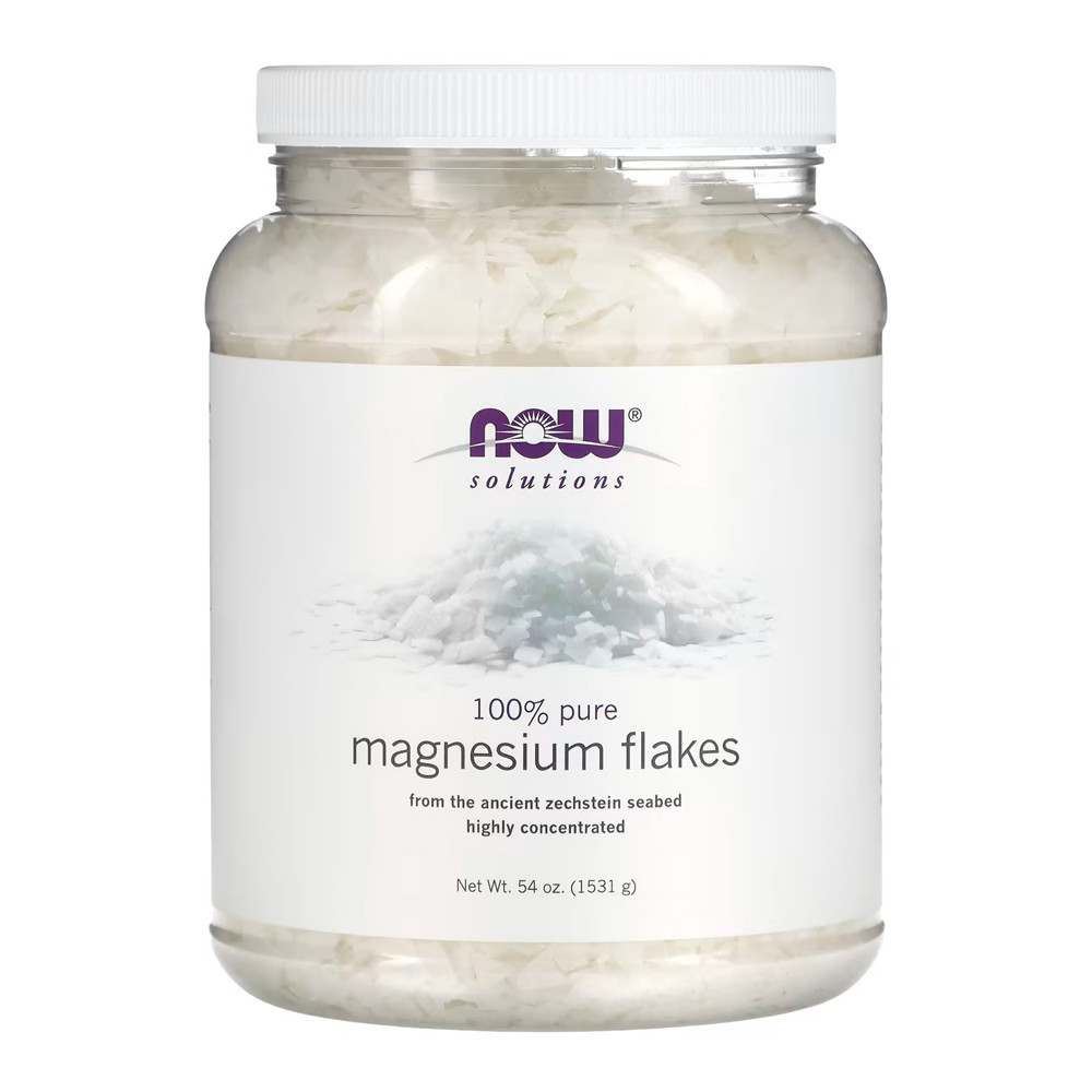 Magnésio Flocos Now Foods 1531g Importado