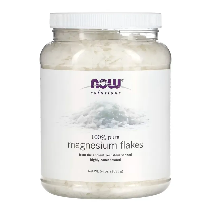 Magnésio Flocos Now Foods 1531g Importado