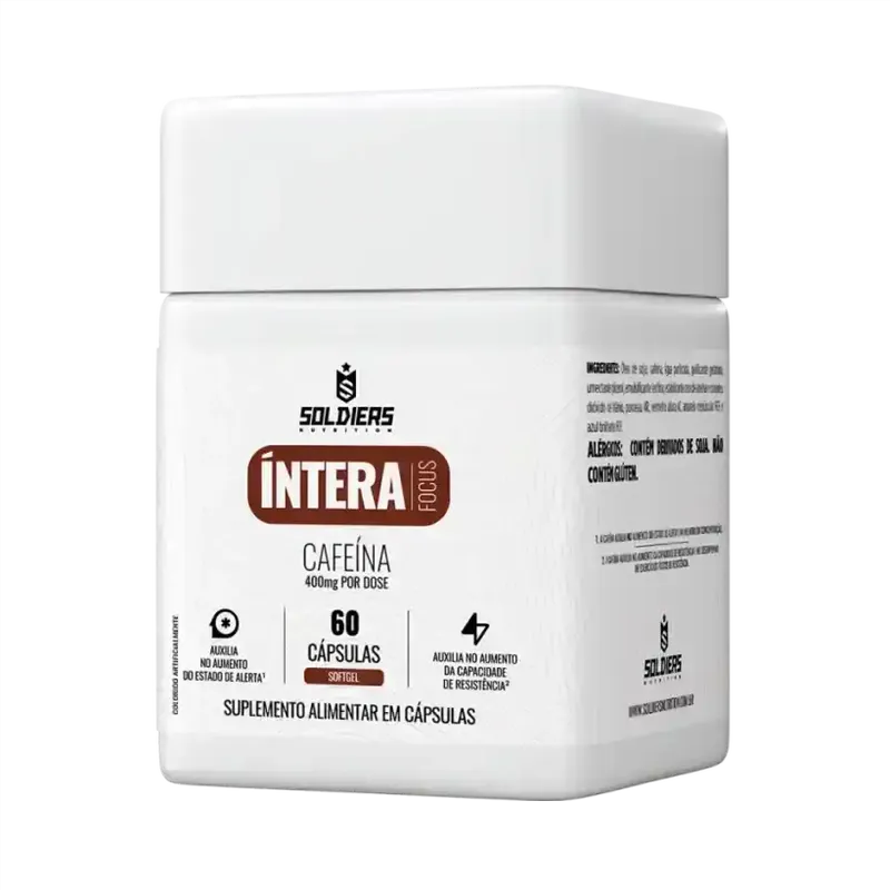 Termogênico Cafeína Íntera Focus Energia e Concentração em Cápsulas - Soldiers Nutrition