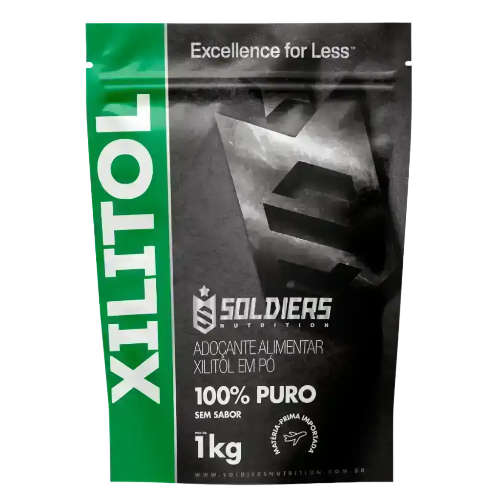 Xylitol 1Kg - 100% Puro - Soldiers Nutrition