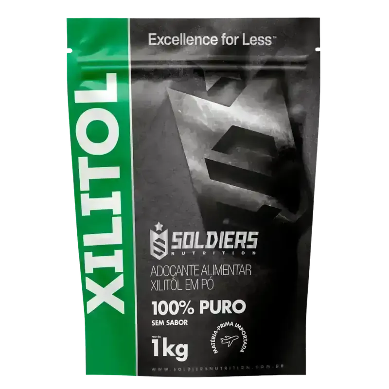 Xylitol 1Kg - 100% Puro - Soldiers Nutrition