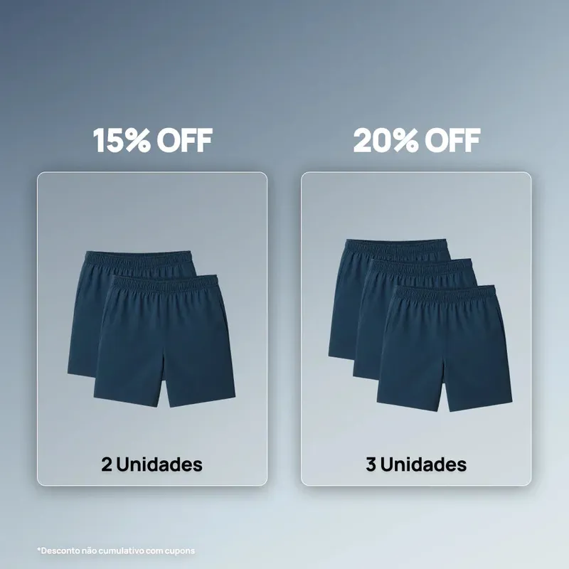 Short Esportivo Endorphine - Desconto Progressivo
