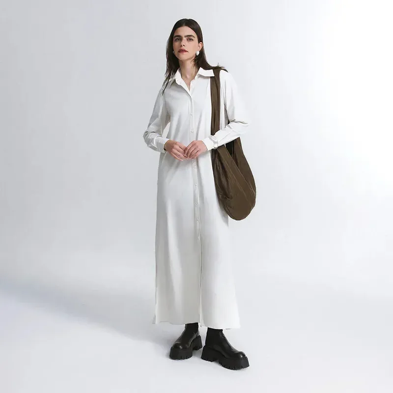 Vestido Chemise Manga Longa FutureForm®