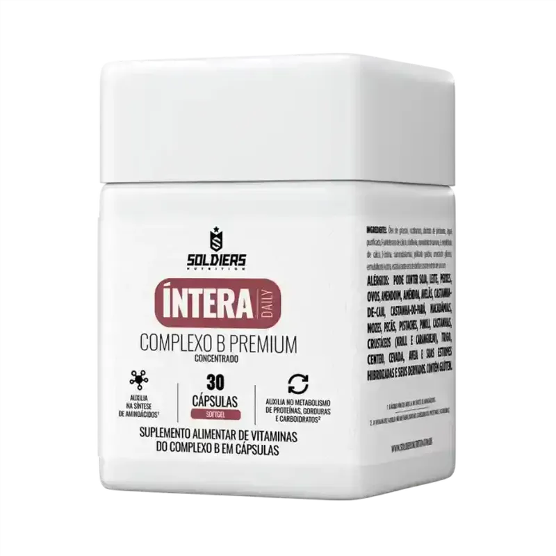 Vitámina Complexo B Premium Íntera Daily Energia e Metabolismo - Soldiers Nutrition