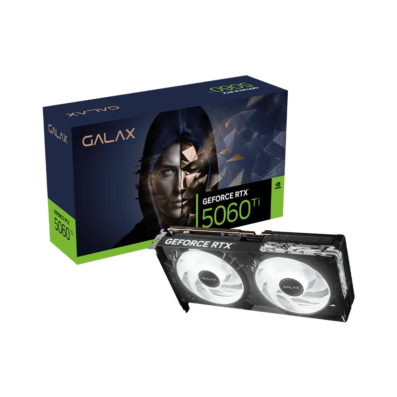 Placa de Vídeo Galax Geforce RTX 5060 TI 1-Click OC 16GB, GDDR7, 128 Bits, 56IZN8MDCPOC