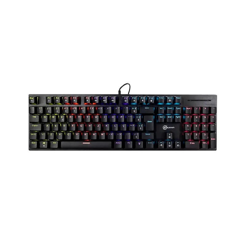 Teclado Mecânico Gamer Kalkan Loki, Iluminação, Rainbow, Preto, ABNT2, Switch Brown, KLK00013