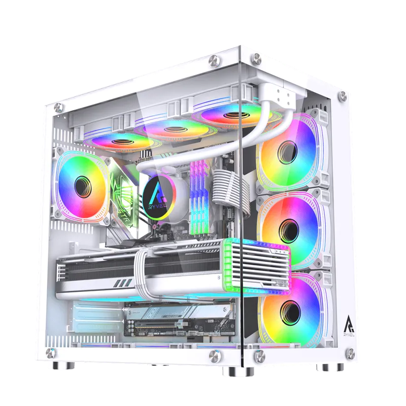 Pc Gamer Ryzen 5 5500, 16GB 3200Mhz, (RTX 4060 8GB), B550M, SSD 480GB, 600W 80 Plus, Water Cooler White 240mm - NLI88049