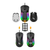 Mouse Gamer Neologic Custom, RGB, 12000 DPI, Shape Extra, Ajuste de Peso, Preto - CTM-12DPI