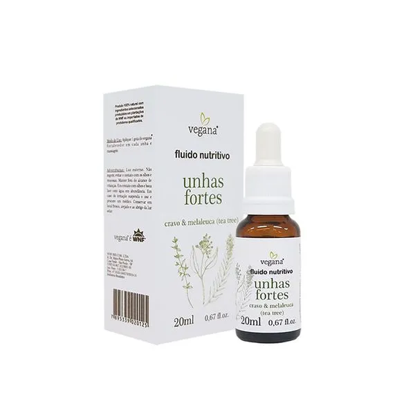 Fluido Nutritivo Vegana Unhas Fortes - 20 ml
