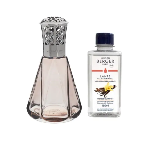 Kit Perfume Ambiente Lampe Berger Pyramide Rose Antique - Vaso + Refil