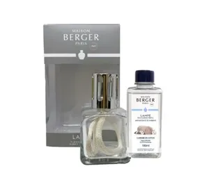 Kit Perfume Ambiente Lampe Berger Lamparina Glaçon - Vaso + Refil