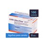 Agulhas Para Caneta Bd Ultra-Fine 8mm 100 Unidades