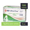 Agulha Para Caneta Ultrafine Bd Pentapoint Easy Flow 4mm 100 Unidades
