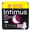 Absorvente Intimus Noturno Cobertura Suave Com Abas - 30 Unidades