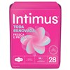 Absorvente Intimus Antibacteriana Cobertura Extra Suave Com Abas - 28 Unidades
