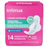 Absorvente Intimus Antibacteriana Cobertura Extra Suave Com Abas - 14 Unidades