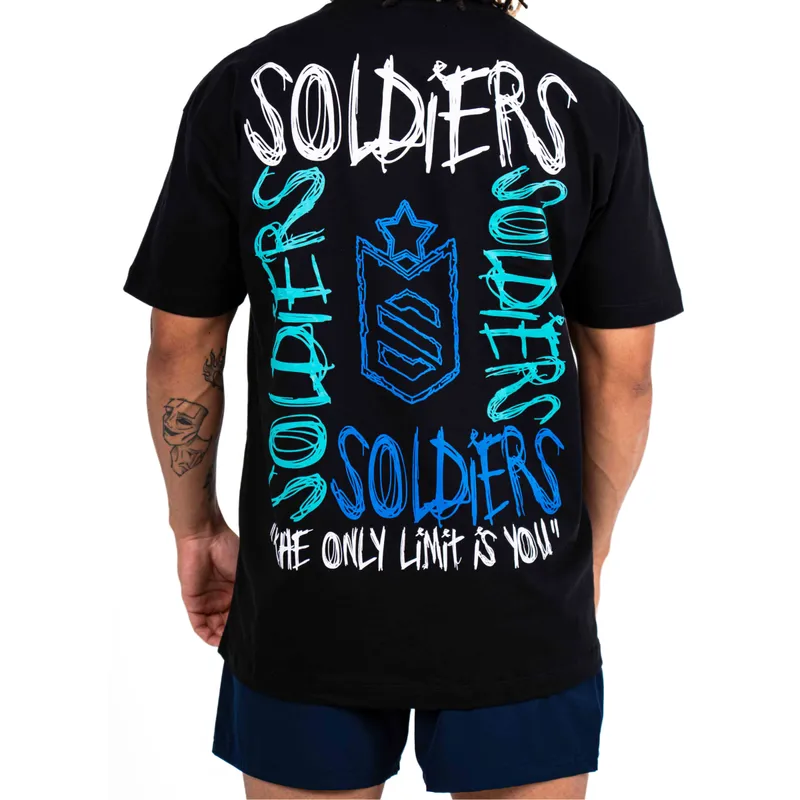 Camiseta Oversized Graphic Urban Preto - Soldiers Nutrition