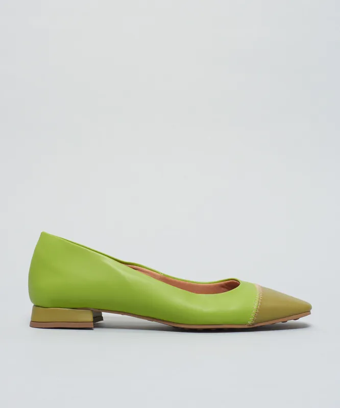 Sapatilha Bico Zigzag - Kiwi