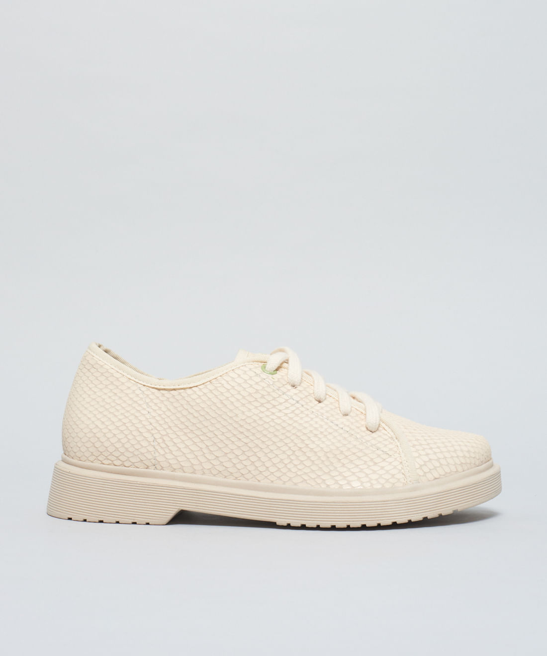 Tenis Couro Serpente - Offwhite