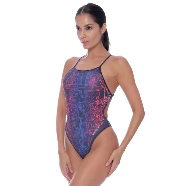 Maiô New Cross Slim France - AZUL VERMELHO G