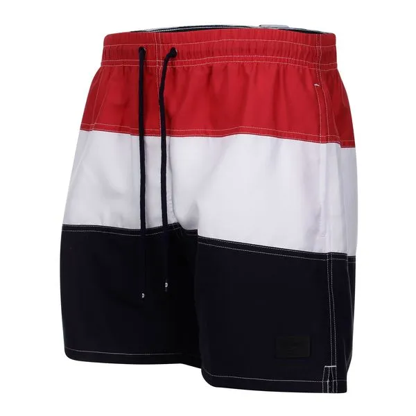 Swim Short Stripes - CHIC RED NAVY BLUE G