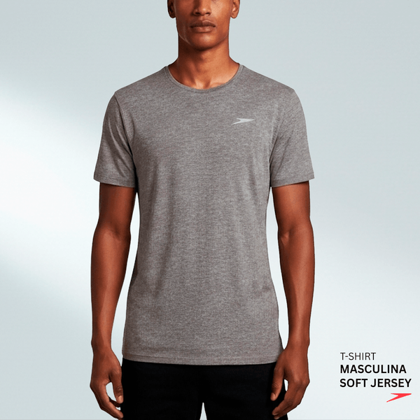 Camiseta Masculina Soft Jersey - MESCLA GRAFITE G