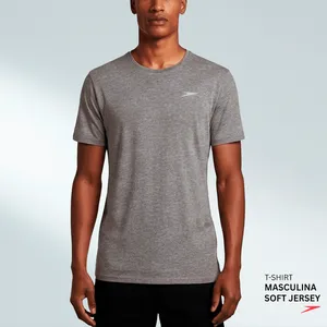 Camiseta Masculina Soft Jersey - MESCLA GRAFITE G