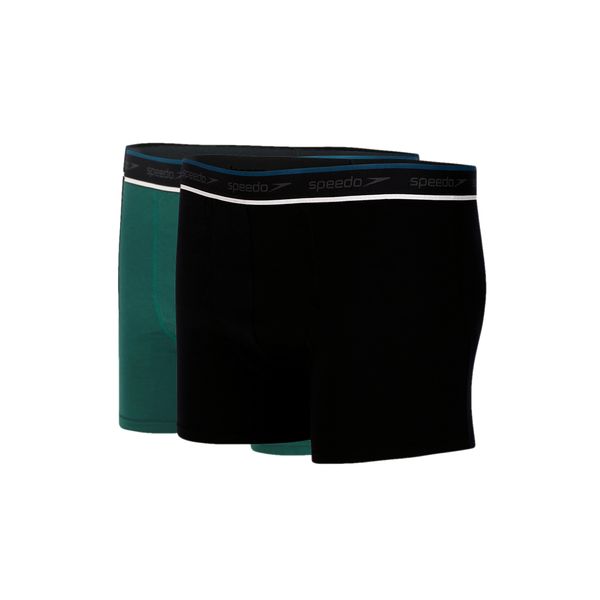 Kit Cuecas Boxer Viscose Premium com 2 Unidades - PRETO TURQUESA M