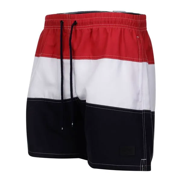 Swim Short Stripes - CHIC RED NAVY BLUE P