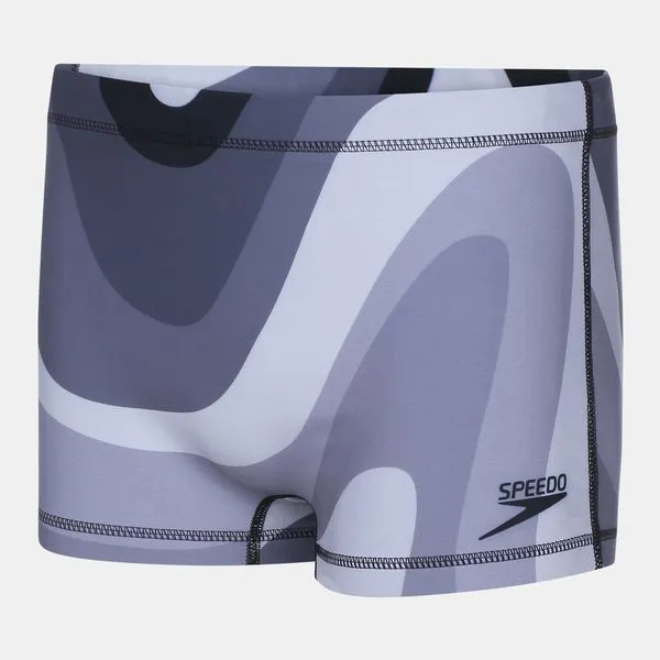 Sunga Boxer Beach Waves - PRETO P