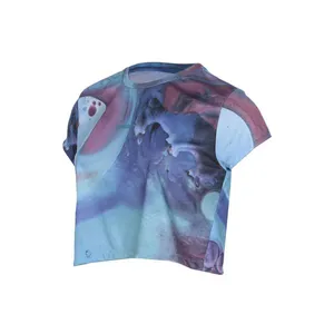 Camiseta Feminina Cropped Energy - AZUL ENERGY G
