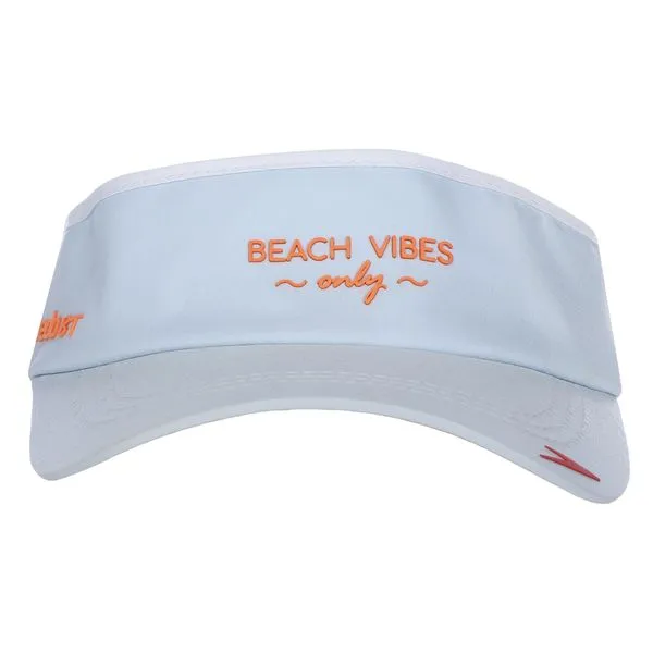 Viseira Beach Vibes Only - AZUL CLARO LARANJA NEON ÚNICO