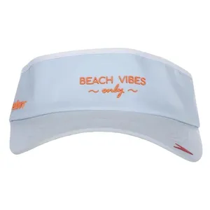 Viseira Beach Vibes Only - AZUL CLARO LARANJA NEON ÚNICO