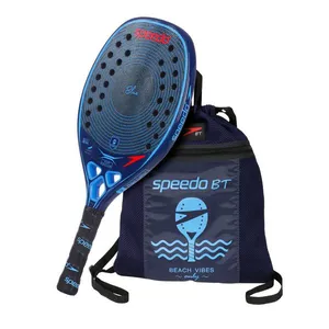 Raquete Beach Tennis Blue Unique Kevlar + Beach Bag - CARBONO BLUE ÚNICO