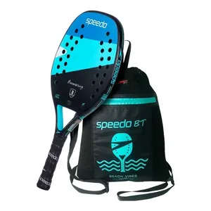 Raquete Beach Tennis Boomerang Glass Fiber + Beach Bag - BLACK ÚNICO