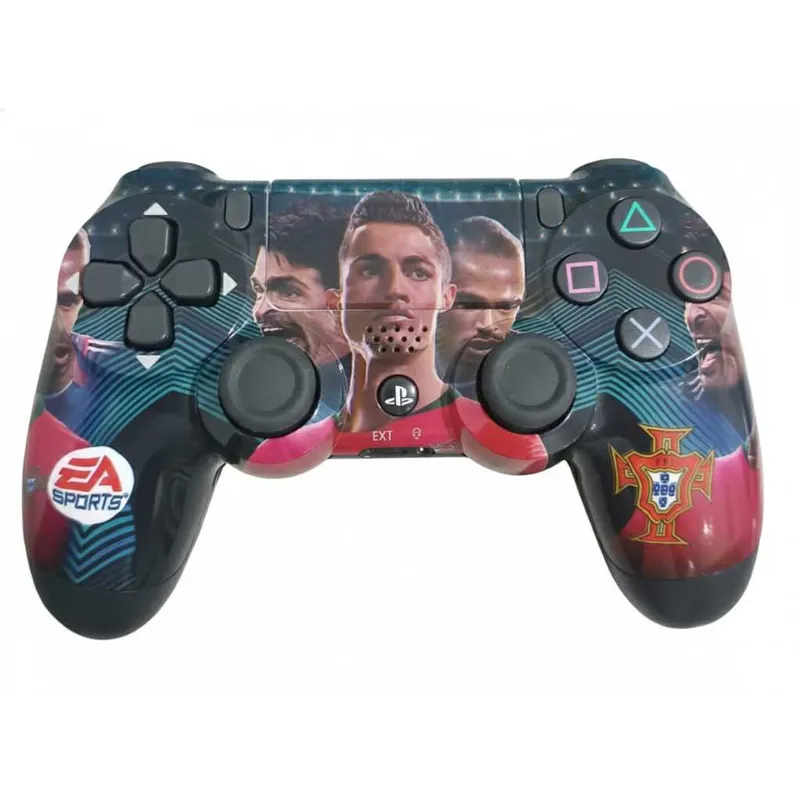 Controle Original PS4 Sem Fio - FIFA PES EA Sports CR7 Real Madrid Futebol