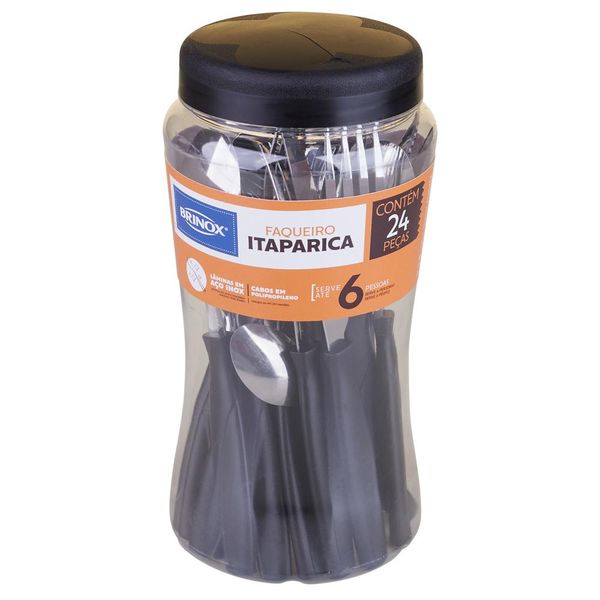 Faqueiro 24 Peças Itaparica Brinox Vermelho