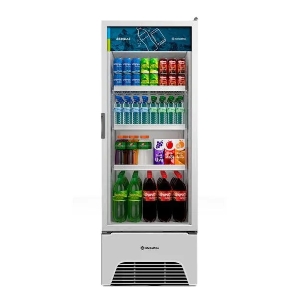 Expositor Vertical Metalfrio 1 Porta 403 Litros Branco VB40AL Expositor Vertical Metalfrio 1 Porta 403 Litros Branco 220V VB40AL