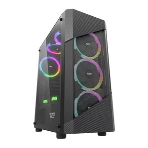 Gabinete Gamer Aigo DarkFlash Pollux Mid-Tower Acrilico Preto