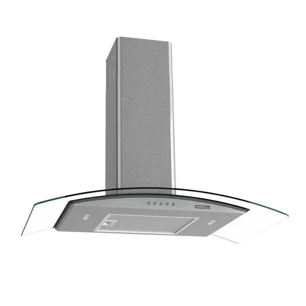 Coifa Nardelli De Parede Clean Vidro Curvo Kromanox 80cm Kromanox 110V