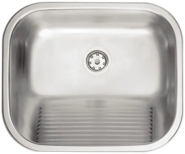 Tanque de Encaixe Tramontina Hera em Aço Inox Acetinado 50x40 cm