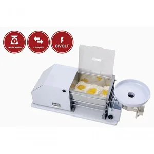 Maquina Sovadeira De Massa 5 Em 1 Multifuncional 3 Kg Sova Fácil Aço Bivolt Sf300 - Arke Bivolt